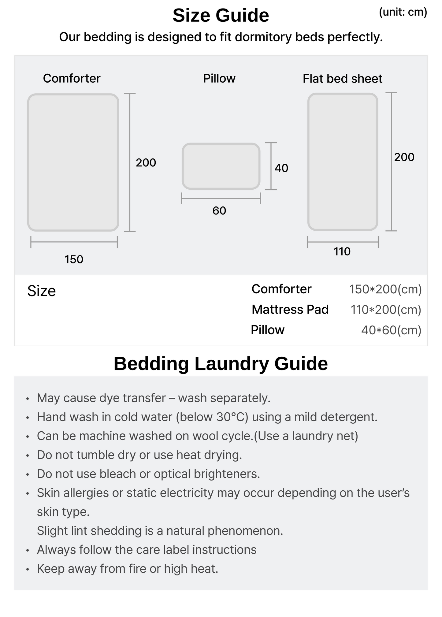 Bedding & Living Kit for Ulsan University