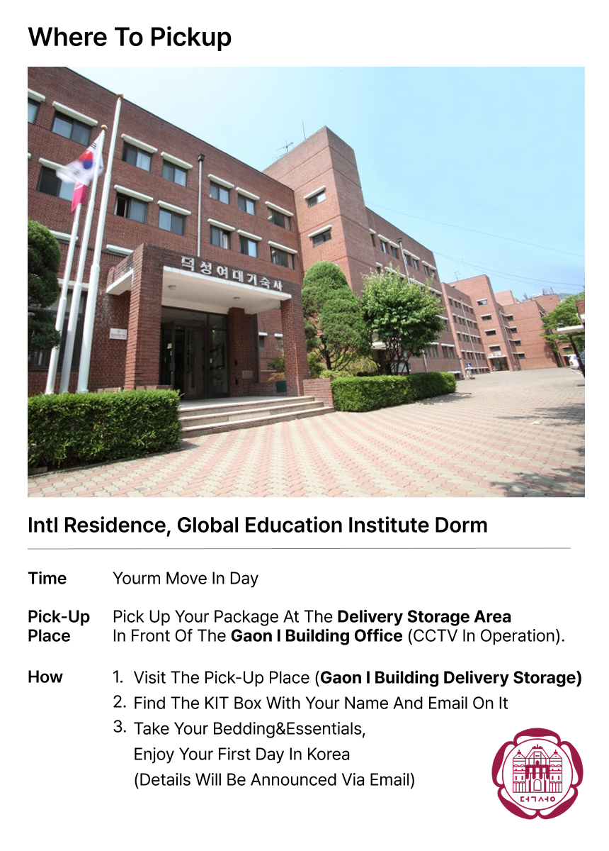 Bedding & Living Kit for Duksung Women's University