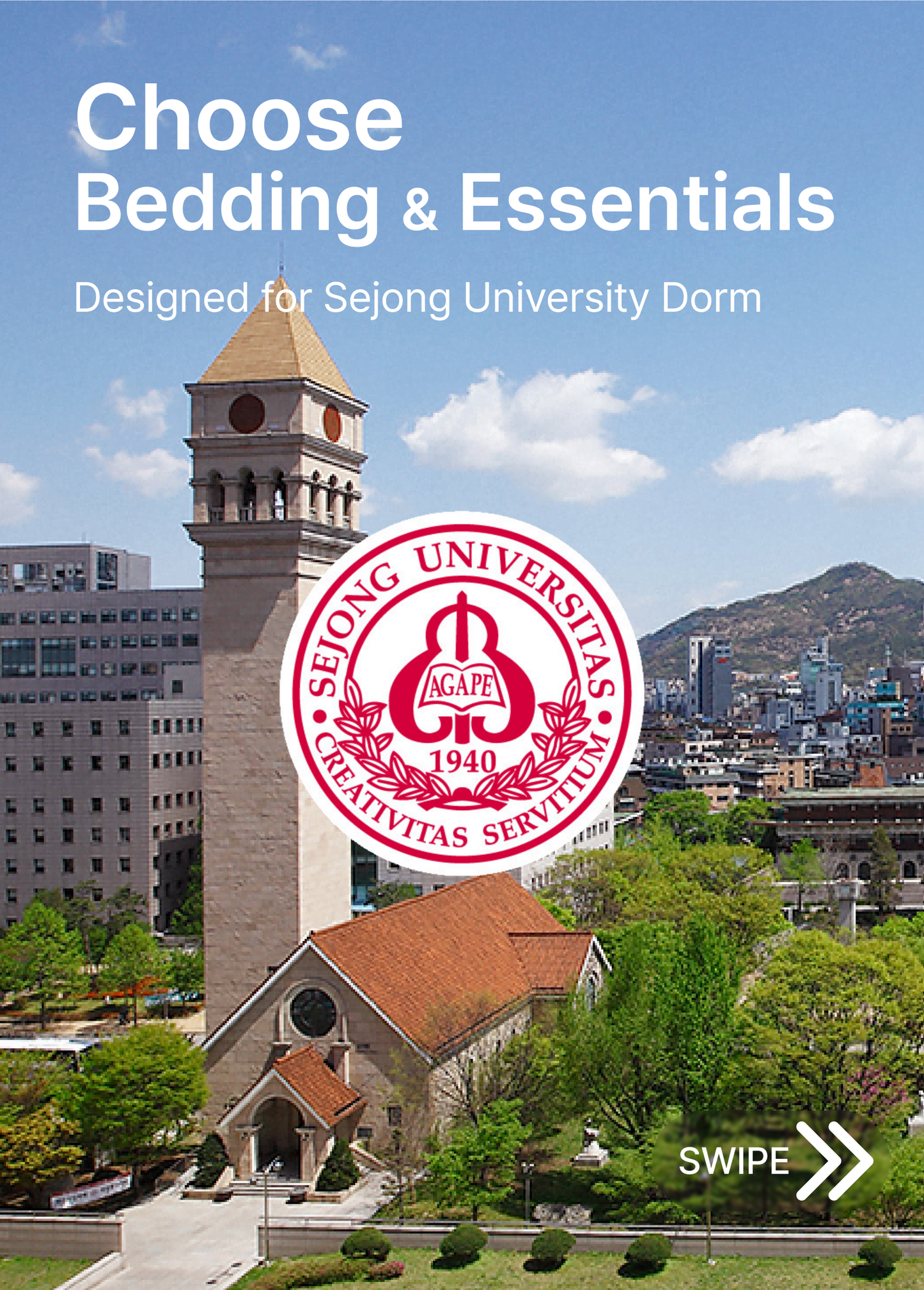 Bedding & Living Kit for Sejong University
