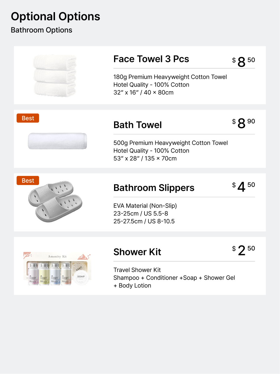 西江贡萨加宿舍床上用品租赁及生活必需品