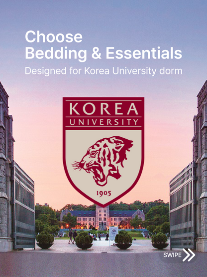 Bedding & Living Kit for Korea University Dorm