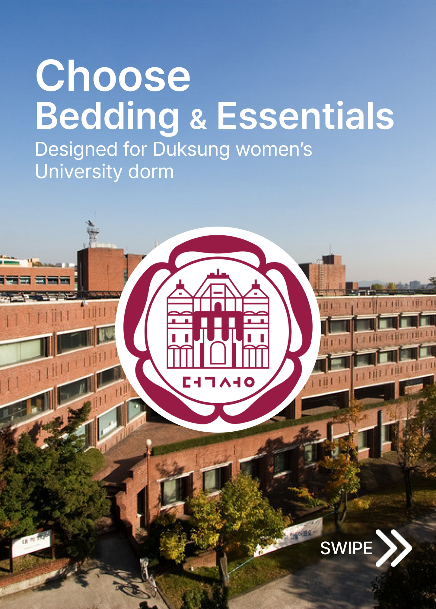 Bedding & Living Kit for Duksung Women's University