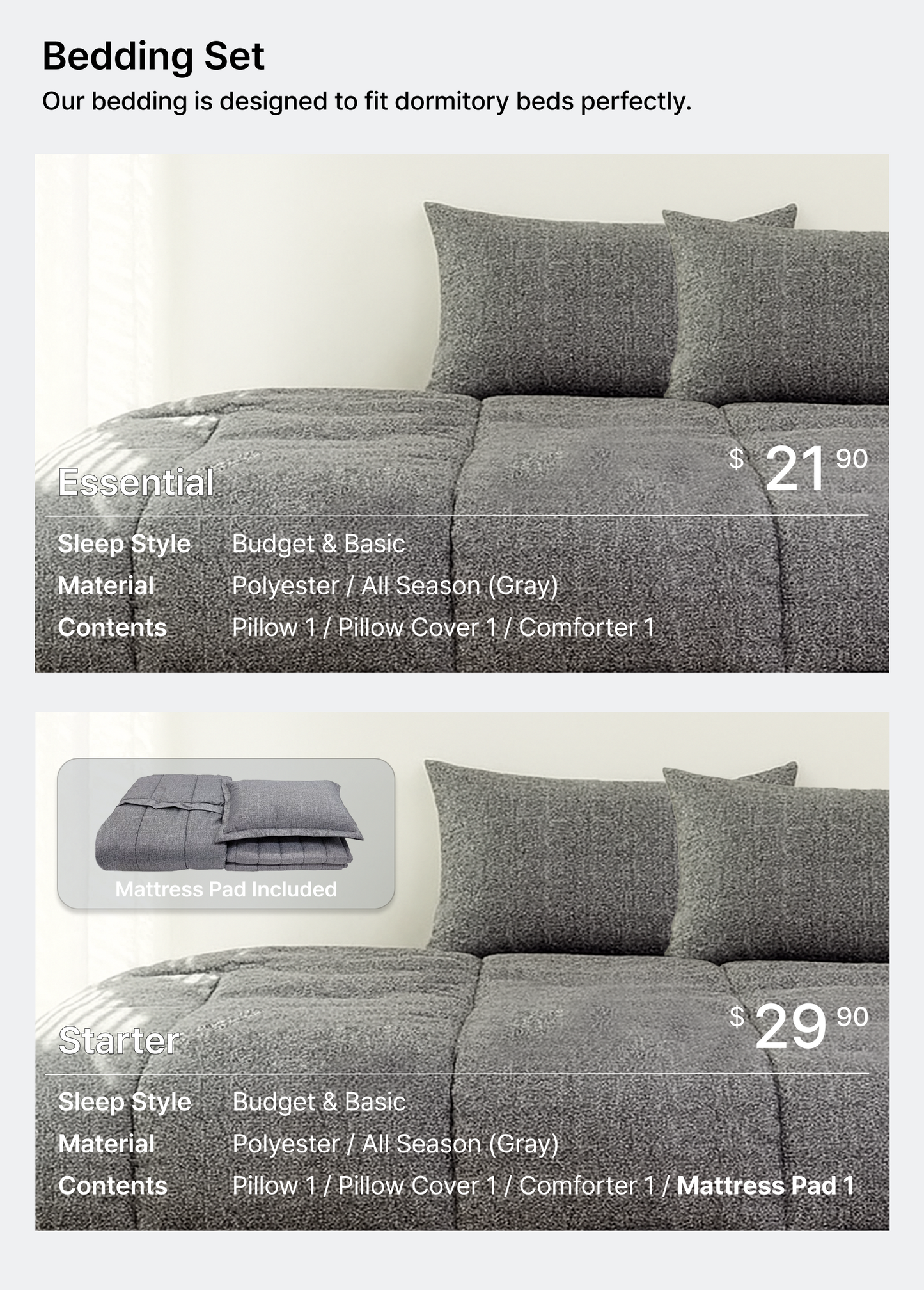 Bedding Essentials Store | Momstay Official Partner